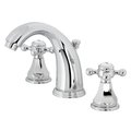 Kingston Brass KB4981BX Widespread Bathroom Faucet with Pop-Up Drain, Polished Chrome KB4981BX